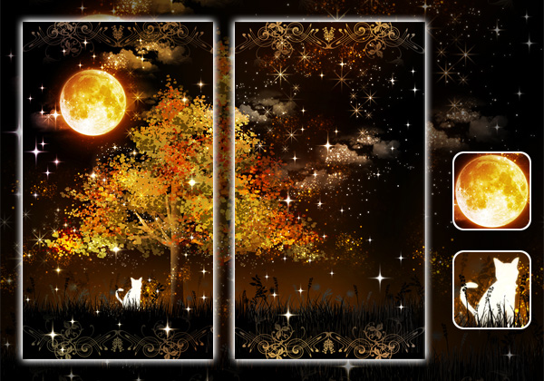 紅葉・秋一覧1|桜や和柄の幻想的なきせかえは和風◇幻想キセカエ